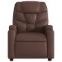 Sillón de masaje reclinable eléctrico cuero sintético marrón de , Sillones - Ref: Foro24-3204653, Precio: 270,80 €, Descuento: %