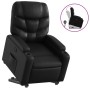Sillón reclinable elevable cuero artificial negro de , Sillones - Ref: Foro24-3204658, Precio: 289,21 €, Descuento: %