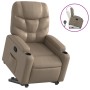 Sillón reclinable elevable cuero artificial color capuchino de , Sillones - Ref: Foro24-3204664, Precio: 307,57 €, Descuento: %