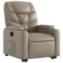 Sillón reclinable elevable cuero artificial color capuchino de , Sillones - Ref: Foro24-3204664, Precio: 311,84 €, Descuento: %