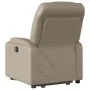 Sillón reclinable elevable cuero artificial color capuchino de , Sillones - Ref: Foro24-3204664, Precio: 311,84 €, Descuento: %