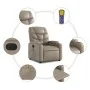 Sillón reclinable de masaje eléctrico cuero sintético capuchino de , Sillones - Ref: Foro24-3204685, Precio: 369,21 €, Descue...