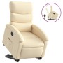 Sillón reclinable elevable de tela color crema de , Sillones - Ref: Foro24-3203987, Precio: 257,56 €, Descuento: %