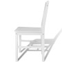 Sillas de comedor 2 unidades madera de pino blanco en Sillas de comedor | Comprar online en Foru.es