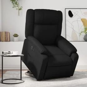 Sillón reclinable y elevable eléctrico cuero sintético negro de , Sillones - Ref: Foro24-3205164, Precio: 361,32 €, Descuento: %