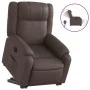 Sillón reclinable elevable eléctrico de cuero sintético marrón de , Sillones - Ref: Foro24-3205166, Precio: 376,41 €, Descuen...