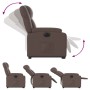 Sillón reclinable elevable eléctrico de cuero sintético marrón de , Sillones - Ref: Foro24-3205166, Precio: 319,56 €, Descuen...