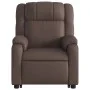 Sillón reclinable elevable eléctrico de cuero sintético marrón de , Sillones - Ref: Foro24-3205166, Precio: 376,41 €, Descuen...