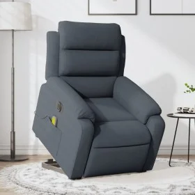Sillón de masaje reclinable elevable terciopelo gris oscuro de , Sillones - Ref: Foro24-3205126, Precio: 377,70 €, Descuento: %