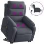 Dunkelgrauer Liege-Massagesessel aus Samt von , Sessel - Ref: Foro24-3205126, Preis: 377,70 €, Rabatt: %