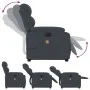 Dunkelgrauer Liege-Massagesessel aus Samt von , Sessel - Ref: Foro24-3205126, Preis: 377,70 €, Rabatt: %