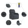 Sillón de masaje reclinable elevable terciopelo gris oscuro de , Sillones - Ref: Foro24-3205126, Precio: 377,70 €, Descuento: %