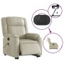 Sillón de masaje elevable eléctrico cuero sintético crema de , Sillones - Ref: Foro24-3205172, Precio: 385,14 €, Descuento: %