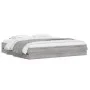 Cama con cajones madera ingeniería gris Sonoma 200x200 cm de , Camas y somieres - Ref: Foro24-3207250, Precio: 191,18 €, Desc...