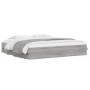 Cama con cajones madera ingeniería gris Sonoma 200x200 cm de , Camas y somieres - Ref: Foro24-3207250, Precio: 193,77 €, Desc...