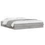 Cama con cajones madera ingeniería gris Sonoma 200x200 cm de , Camas y somieres - Ref: Foro24-3207250, Precio: 193,77 €, Desc...