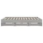 Cama con cajones madera ingeniería gris Sonoma 200x200 cm de , Camas y somieres - Ref: Foro24-3207250, Precio: 191,18 €, Desc...