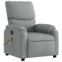 Sillón reclinable de masaje eléctrico tela gris claro de , Sillones - Ref: Foro24-3204812, Precio: 243,91 €, Descuento: %