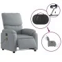 Sillón reclinable de masaje eléctrico tela gris claro de , Sillones - Ref: Foro24-3204812, Precio: 253,89 €, Descuento: %