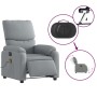 Sillón reclinable de masaje eléctrico tela gris claro de , Sillones - Ref: Foro24-3204812, Precio: 243,91 €, Descuento: %