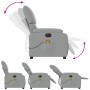 Sillón reclinable de masaje eléctrico tela gris claro de , Sillones - Ref: Foro24-3204812, Precio: 243,91 €, Descuento: %