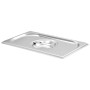 Tapas para bandejas Gastronorm 1/4 acero inoxidable 4 unidades de vidaXL, Tapas de cubetas para mesas de vapor - Ref: Foro24-...