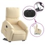 Sillón reclinable elevable de tela color crema de , Sillones - Ref: Foro24-3204833, Precio: 263,04 €, Descuento: %