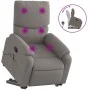Sillón reclinable de masaje elevable tela gris taupé de , Sillones - Ref: Foro24-3204844, Precio: 333,94 €, Descuento: %