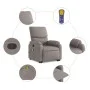 Sillón reclinable de masaje elevable tela gris taupé de , Sillones - Ref: Foro24-3204844, Precio: 333,94 €, Descuento: %