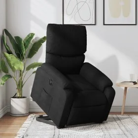 Sillón eléctrico reclinable elevable de tela negro de , Sillones - Ref: Foro24-3204850, Precio: 332,11 €, Descuento: %