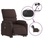 Sillón masaje eléctrico reclinable elevable tela marrón oscuro de , Sillones - Ref: Foro24-3204865, Precio: 357,95 €, Descuen...