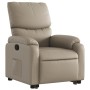 Sillón reclinable elevable cuero artificial color capuchino de , Sillones - Ref: Foro24-3204892, Precio: 309,01 €, Descuento: %