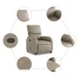 Reclining and lift chair in artificial leather, cappuccino color. by , Armchairs - Ref: Foro24-3204892, Price: 327,04 €, Disc...