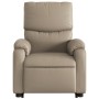 Sillón reclinable elevable cuero artificial color capuchino de , Sillones - Ref: Foro24-3204892, Precio: 309,01 €, Descuento: %