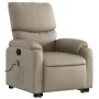 Sillón reclinable masaje pie cuero artificial color capuchino de , Sillones - Ref: Foro24-3204899, Precio: 288,54 €, Descuent...