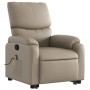 Sillón reclinable masaje pie cuero artificial color capuchino de , Sillones - Ref: Foro24-3204899, Precio: 270,81 €, Descuent...