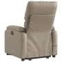 Sillón reclinable masaje pie cuero artificial color capuchino de , Sillones - Ref: Foro24-3204899, Precio: 288,54 €, Descuent...