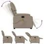 Sillón reclinable masaje pie cuero artificial color capuchino de , Sillones - Ref: Foro24-3204899, Precio: 288,54 €, Descuent...