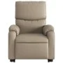 Sillón reclinable masaje pie cuero artificial color capuchino de , Sillones - Ref: Foro24-3204899, Precio: 288,54 €, Descuent...