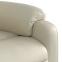 Sillón reclinable elevable eléctrico de cuero sintético crema de , Sillones - Ref: Foro24-3204901, Precio: 337,30 €, Descuent...