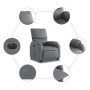 Sillón reclinable elevable eléctrico de cuero sintético gris de , Sillones - Ref: Foro24-3204903, Precio: 350,04 €, Descuento: %