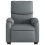 Sillón reclinable elevable eléctrico de cuero sintético gris de , Sillones - Ref: Foro24-3204903, Precio: 350,04 €, Descuento: %