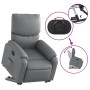 Sillón reclinable elevable eléctrico de cuero sintético gris de , Sillones - Ref: Foro24-3204903, Precio: 350,04 €, Descuento: %