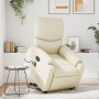 Sillón de masaje elevable eléctrico cuero sintético crema de , Sillones - Ref: Foro24-3204908, Precio: 351,95 €, Descuento: %
