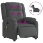 Sillón reclinable de masaje eléctrico tela gris oscuro de , Sillones - Ref: Foro24-3205191, Precio: 281,78 €, Descuento: %