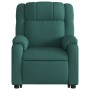 Sillón reclinable elevable tela verde oscuro de , Sillones - Ref: Foro24-3205208, Precio: 265,26 €, Descuento: %