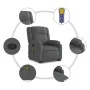 Dunkelgrauer Liegemassagesessel aus Stoff von , Sessel - Ref: Foro24-3205215, Preis: 311,96 €, Rabatt: %