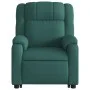 Silla de masaje reclinable de pie de tela verde oscura de , Sillones - Ref: Foro24-3205220, Precio: 296,09 €, Descuento: %