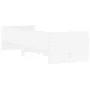 White bed frame with drawers 100x200 cm by , Beds and slatted bases - Ref: Foro24-3207336, Price: 181,39 €, Discount: %