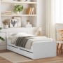 Estructura de cama con cajones blanco 90x200 cm de , Camas y somieres - Ref: Foro24-3207343, Precio: 177,58 €, Descuento: %